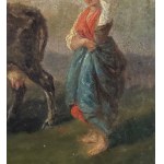 Filippo Palizzi (ATT), Peasant woman with a flock