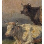 Filippo Palizzi (ATT), Peasant woman with a flock