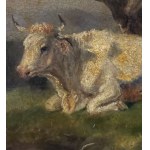 Filippo Palizzi (ATT), Peasant woman with a flock