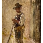 Francesco Netti, Portrét mladého človeka s fajkou - Francesco Netti