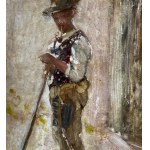 Francesco Netti, Portrét mladého človeka s fajkou - Francesco Netti