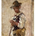 Francesco Netti, Portrét mladého človeka s fajkou - Francesco Netti