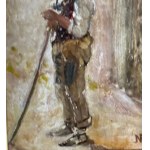 Francesco Netti, Portrét mladého človeka s fajkou - Francesco Netti