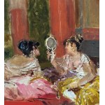 ANONIMO, Two women in an interior