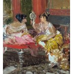 ANONIMO, Two women in an interior