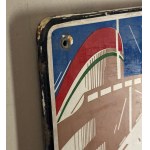 Original enamel sign of Italian representation