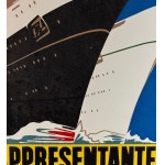 Original enamel sign of Italian representation