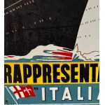 Original enamel sign of Italian representation