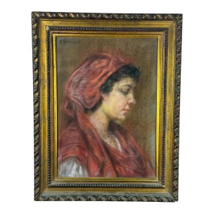 UNIDENTIFIED SIGNATURE, Profile of a woman with a headdress