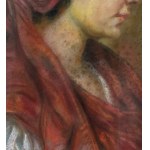 UNIDENTIFIED SIGNATURE, Profile of a woman with a headdress