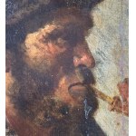 SCUOLA ITALIANA, Portrait of a man with a pipe