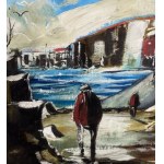 Antonio Bertè, Landscape with figures - Antonio Bertè