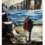 Antonio Bertè, Landscape with figures - Antonio Bertè