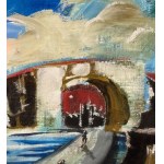 Antonio Bertè, Landscape with figures - Antonio Bertè