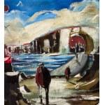 Antonio Bertè, Landscape with figures - Antonio Bertè