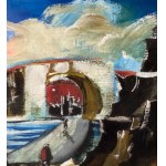 Antonio Bertè, Landscape with figures - Antonio Bertè