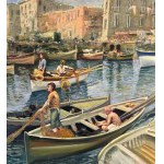 Marino Faliero, Seascape with boats - Marino Faliero