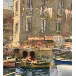 Marino Faliero, Seascape with boats - Marino Faliero