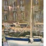 Marino Faliero, Seascape with boats - Marino Faliero