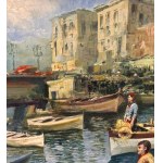 Marino Faliero, Seascape with boats - Marino Faliero