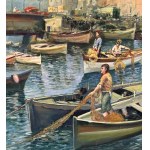 Marino Faliero, Seascape with boats - Marino Faliero