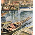 Marino Faliero, Seascape with boats - Marino Faliero