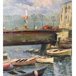 Marino Faliero, Seascape with boats - Marino Faliero