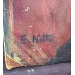 E. Notte, Seated Woman with Guitar - E. Notte