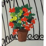 Filippo Romoli, Woman on a balcony overlooking the sea - Filippo Romoli