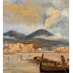 ANONIMO, Neapolitan Seascape with Boats and Fishermen