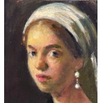 ANONIMO, Portrait of a Woman with Headgear