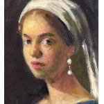 ANONIMO, Portrait of a Woman with Headgear