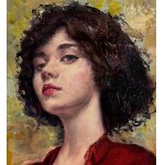 ANONIMO, Portrait of a Woman in a Red Dress