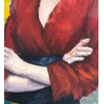 ANONIMO, Portrait of a Woman in a Red Dress