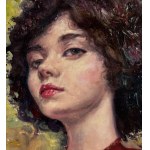 ANONIMO, Portrait of a Woman in a Red Dress