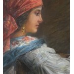 SCUOLA ITALIANA, Profile of a woman with a turban
