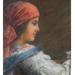 SCUOLA ITALIANA, Profile of a woman with a turban