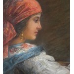 SCUOLA ITALIANA, Profile of a woman with a turban