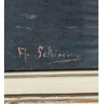 SCUOLA ITALIANA, Landscape with river and figures