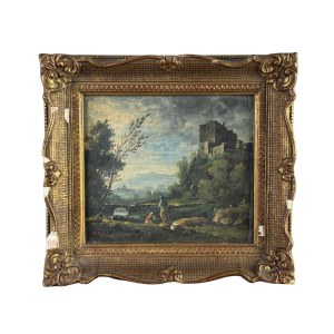 Manrico Marinozzi, Landscape with ruins - Manrico Marinozzi