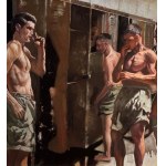 ANONIMO, Athletes in a Locker Room