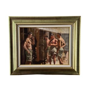 ANONIMO, Athletes in a Locker Room