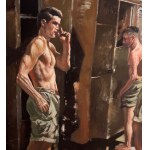 ANONIMO, Athletes in a Locker Room