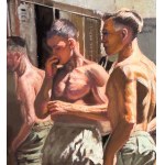 ANONIMO, Athletes in a Locker Room