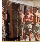 ANONIMO, Athletes in a Locker Room