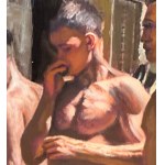 ANONIMO, Athletes in a Locker Room