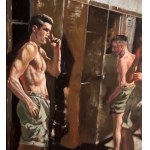 ANONIMO, Athletes in a Locker Room