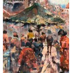 ANONIMO, Neapolitan Street with Market and Figures