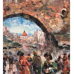 ANONIMO, Neapolitan Street with Market and Figures