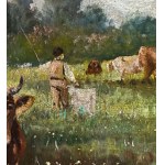 ANONIMO, Peasant with Livestock